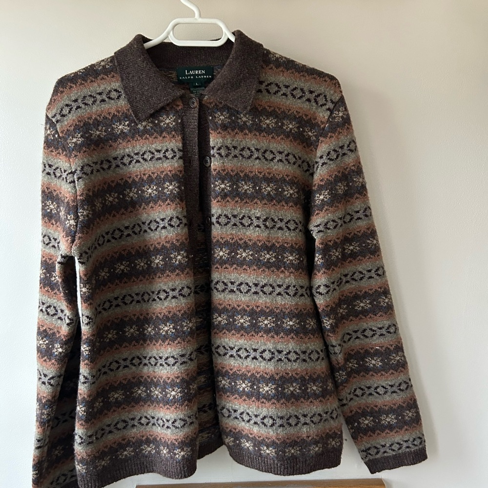 Ralph Lauren lambs wool Knit Cardigan